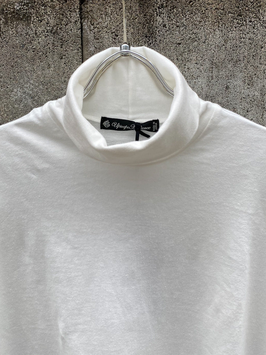 「丹後」度詰天竺(6オンス)サイドスリット テーパード タートルネック 長袖Tシャツ