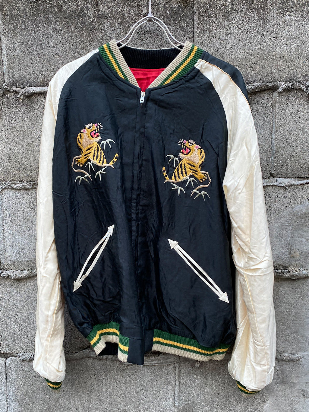 アセテート スカジャン ROARING TIGER×EAGLE