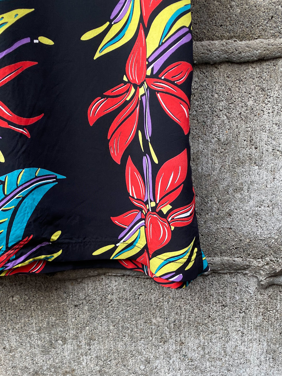 RAYON HAWAIIAN SHIRT
"BIRD OF PARADISE"