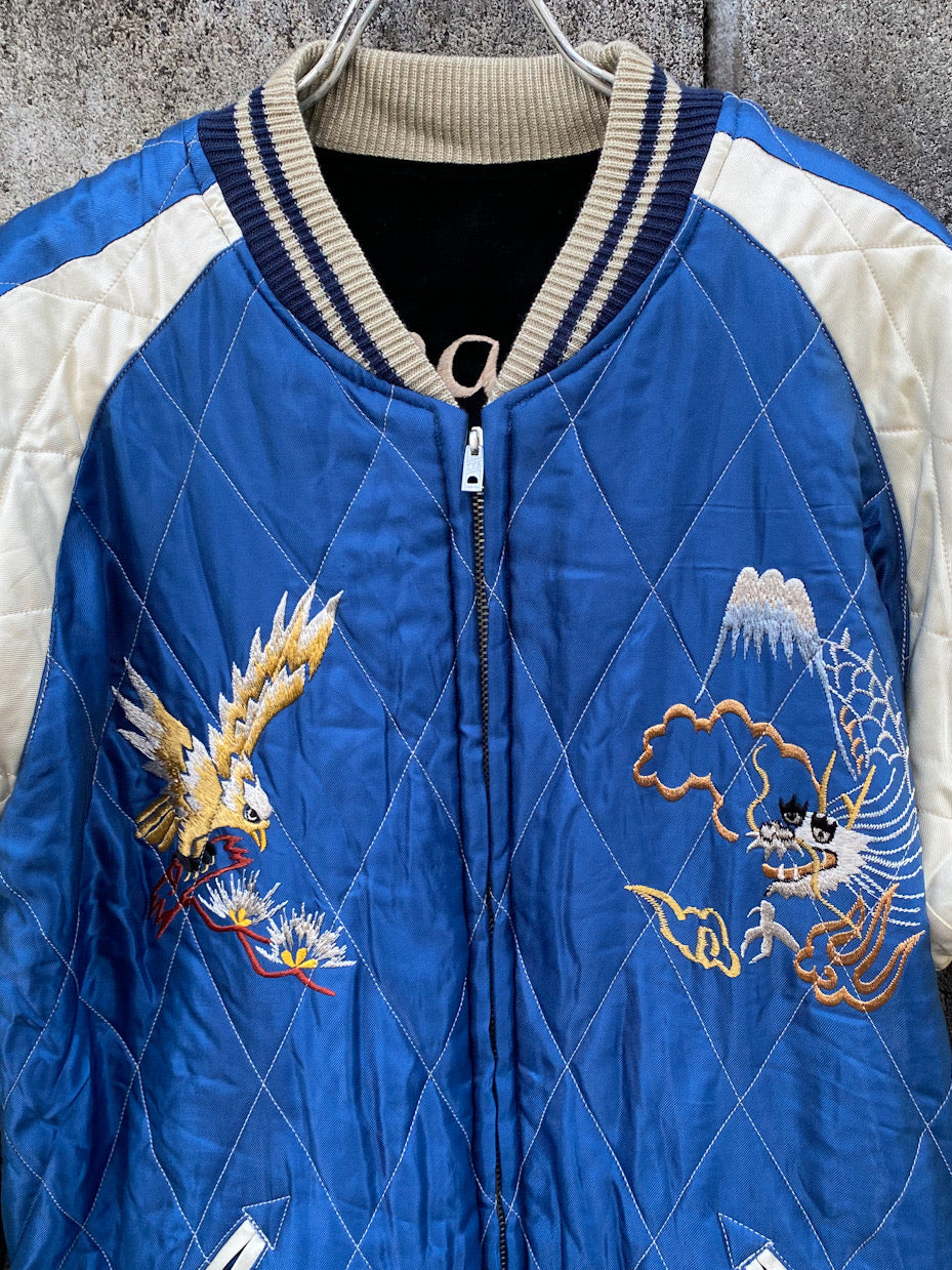 Mid 1950s Style Velveteen Souvenir Jacket “WHITE TIGER” × “EAGLE”