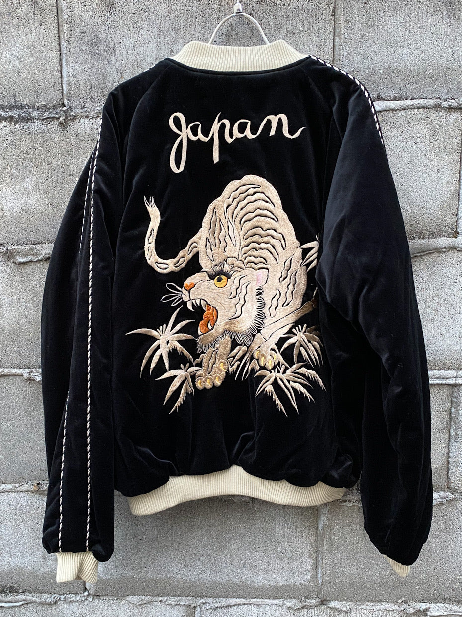 Mid 1950s Style Velveteen Souvenir Jacket “WHITE TIGER” × “EAGLE”