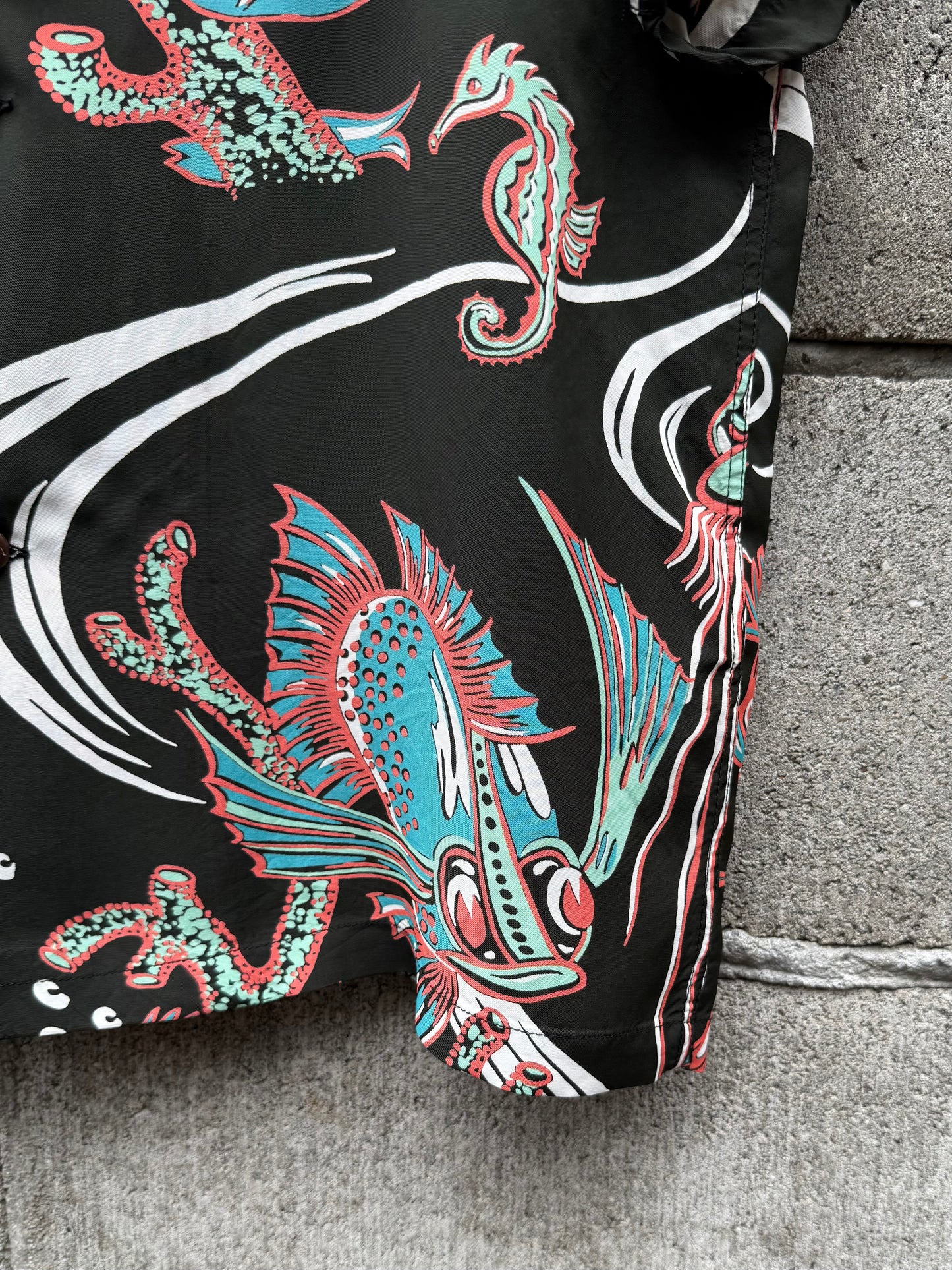 RAYON HAWAIIAN SHIRT “BUG EYED FISH”