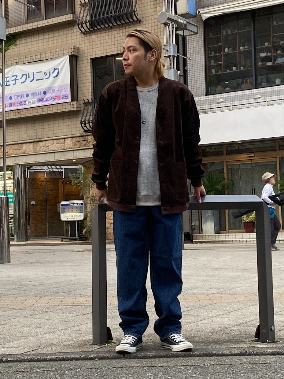 14W(ウェール) コットンコーディロイ ノーカラージャケット