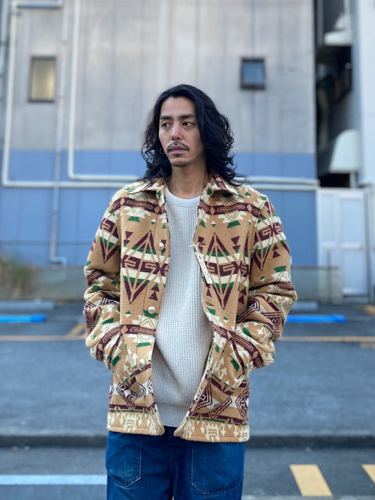 NATIVE AMERICAN WOOL BLANKET JACKET