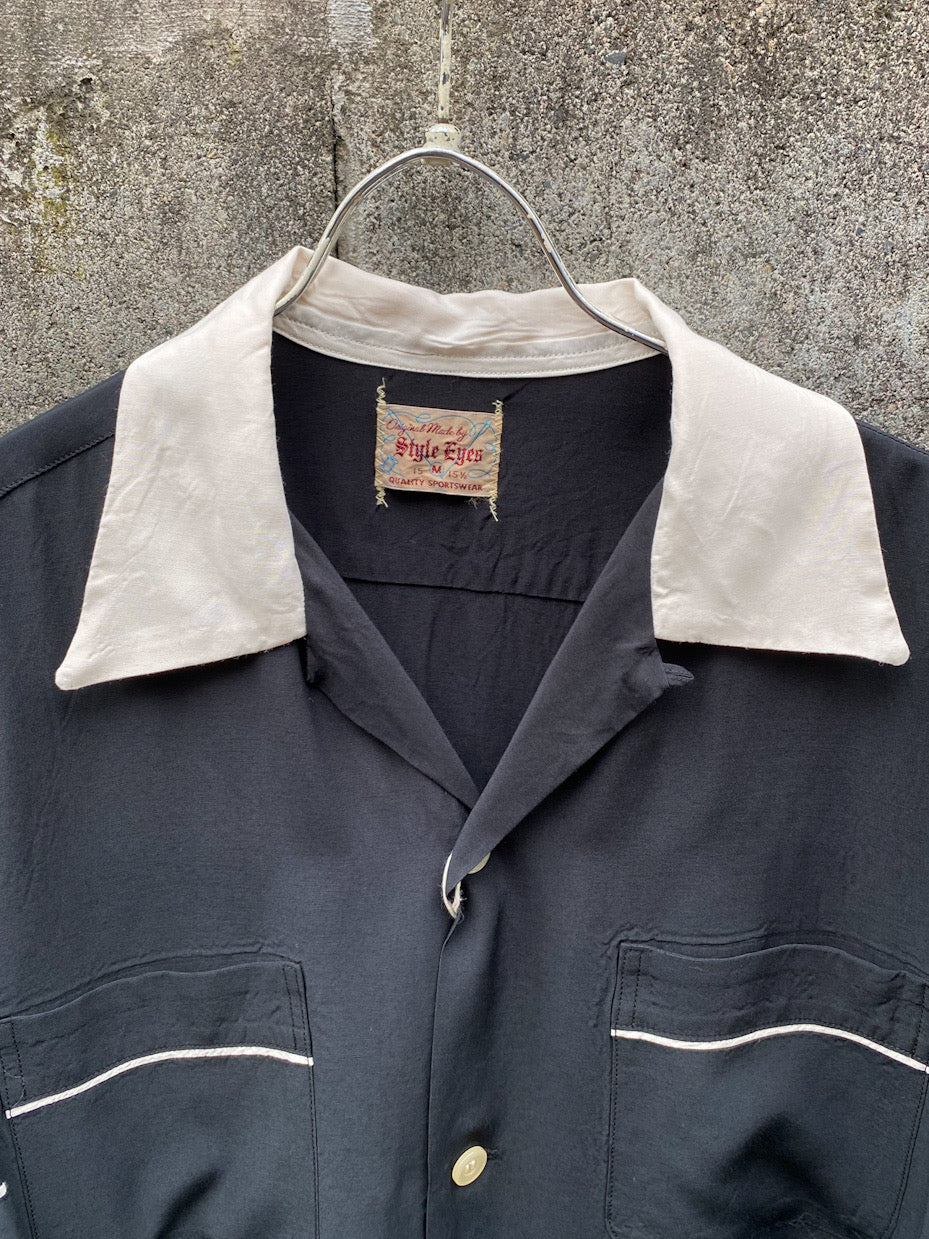 PIPING RAYON BOWLING SHIRT