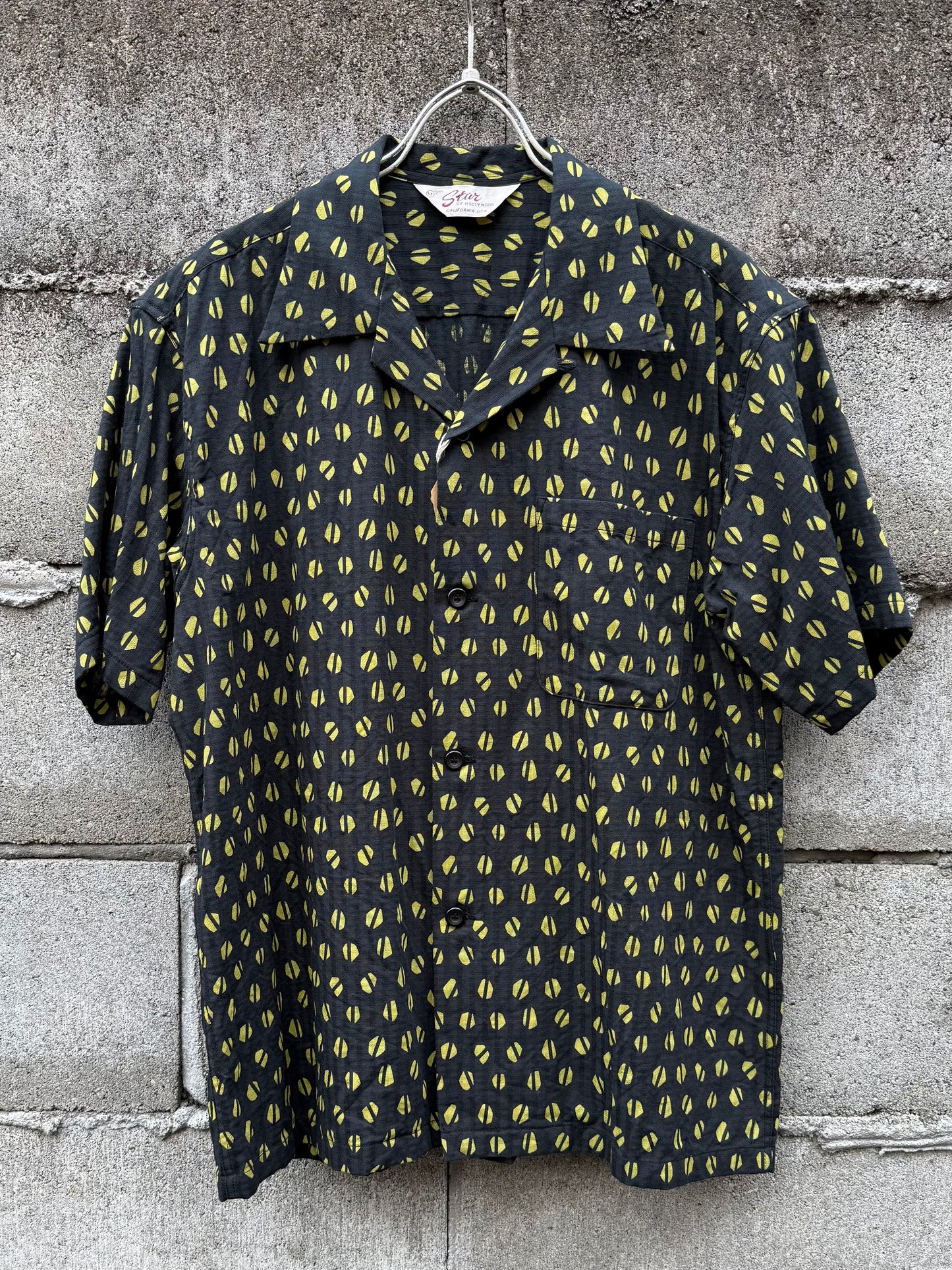 DOBBY COTTON OPEN SHIRT “BLUE MOUNTAIN”