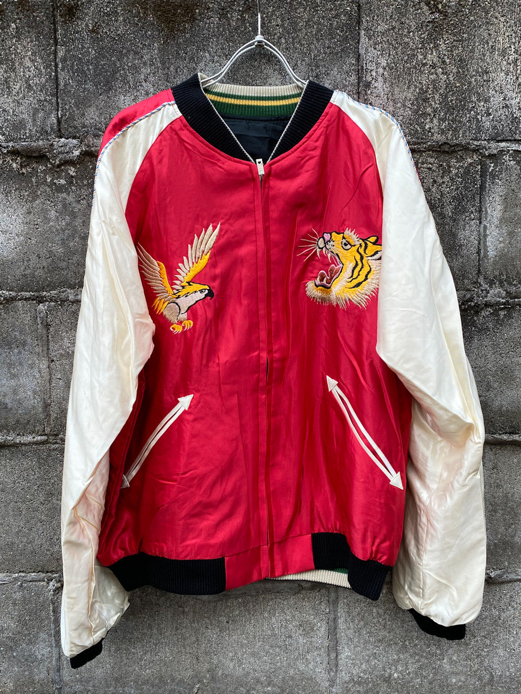 アセテート スカジャン ROARING TIGER×EAGLE