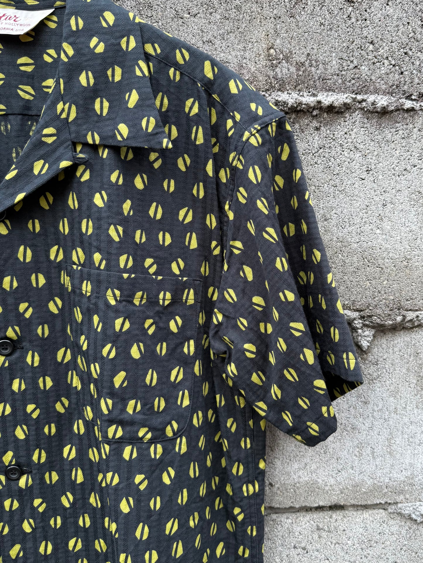 DOBBY COTTON OPEN SHIRT “BLUE MOUNTAIN”