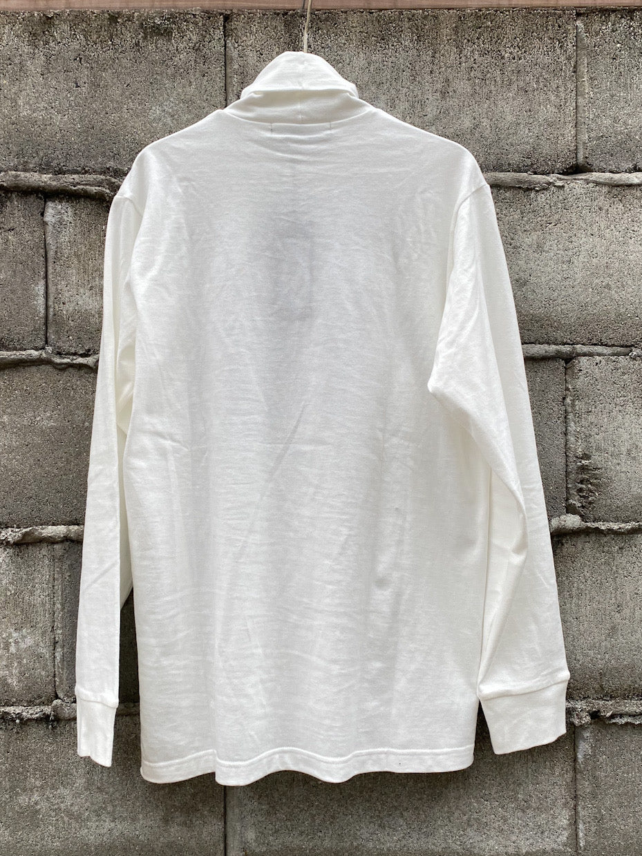 「丹後」度詰天竺(6オンス)サイドスリット テーパード タートルネック 長袖Tシャツ