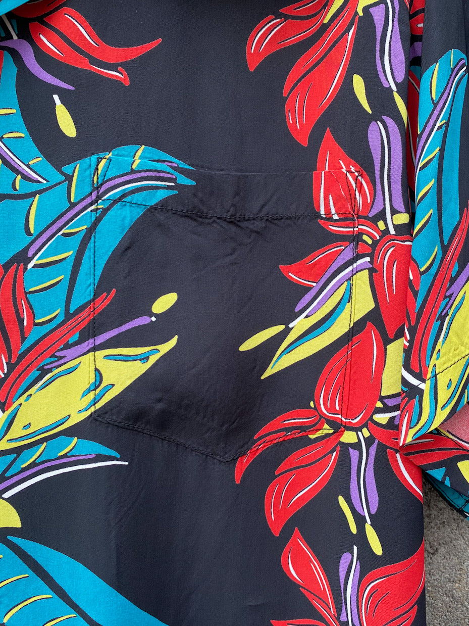 RAYON HAWAIIAN SHIRT
"BIRD OF PARADISE"