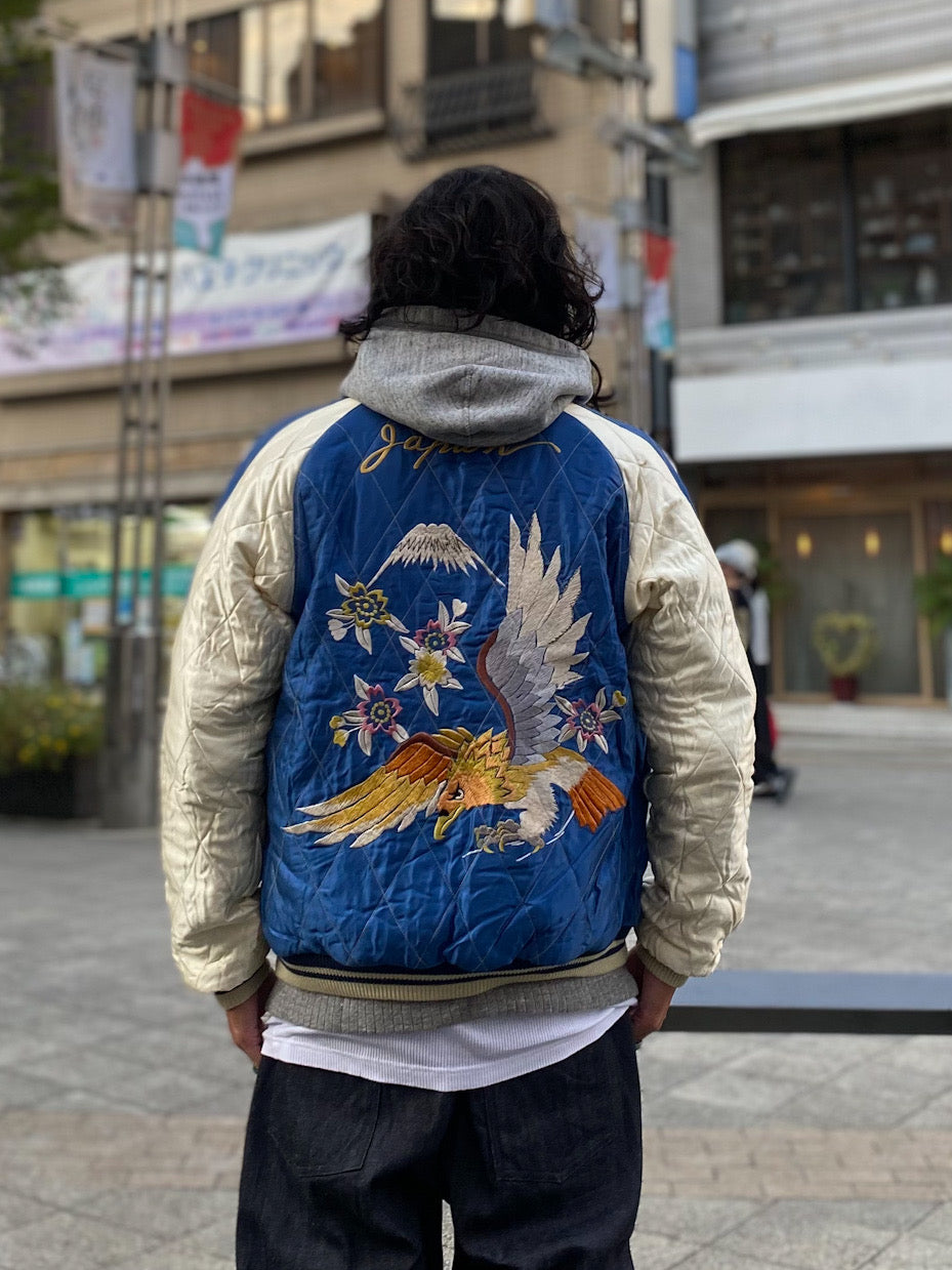 Mid 1950s Style Velveteen Souvenir Jacket “WHITE TIGER” × “EAGLE”
