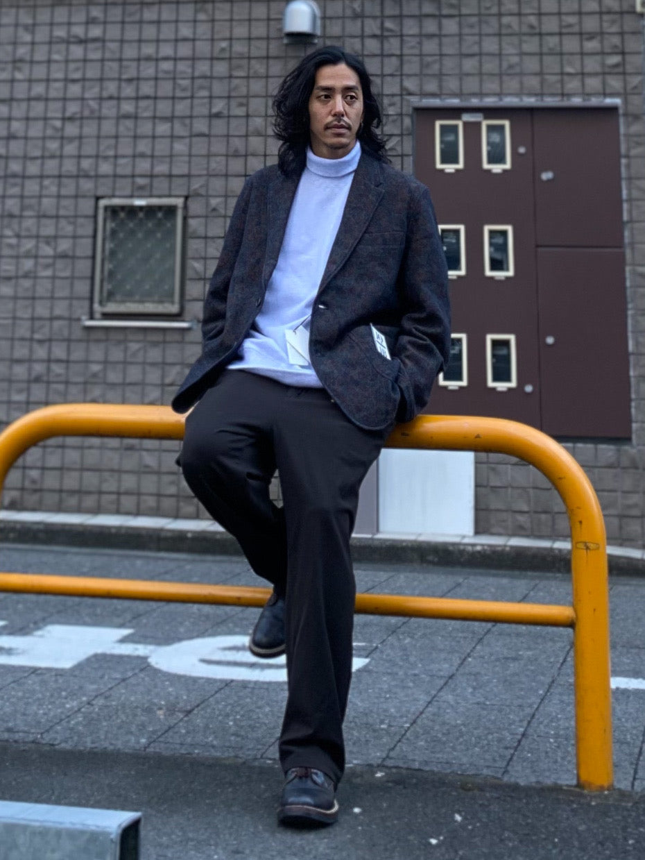 INDIGO JACQUARD JACKET