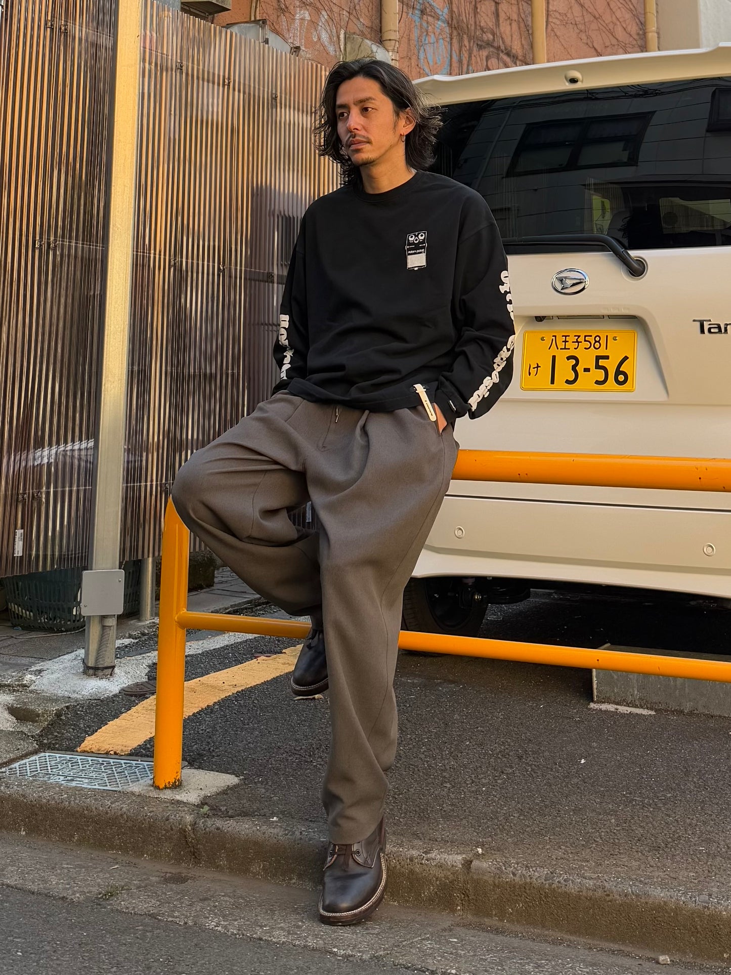 distortion long sleeve T