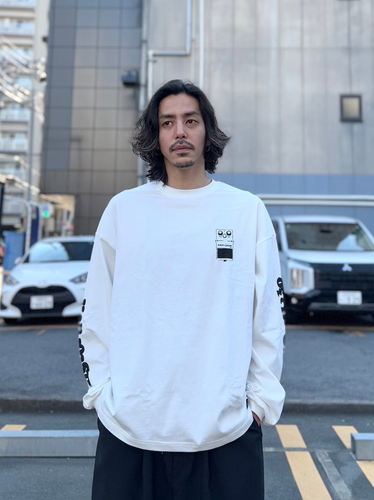 distortion long sleeve T