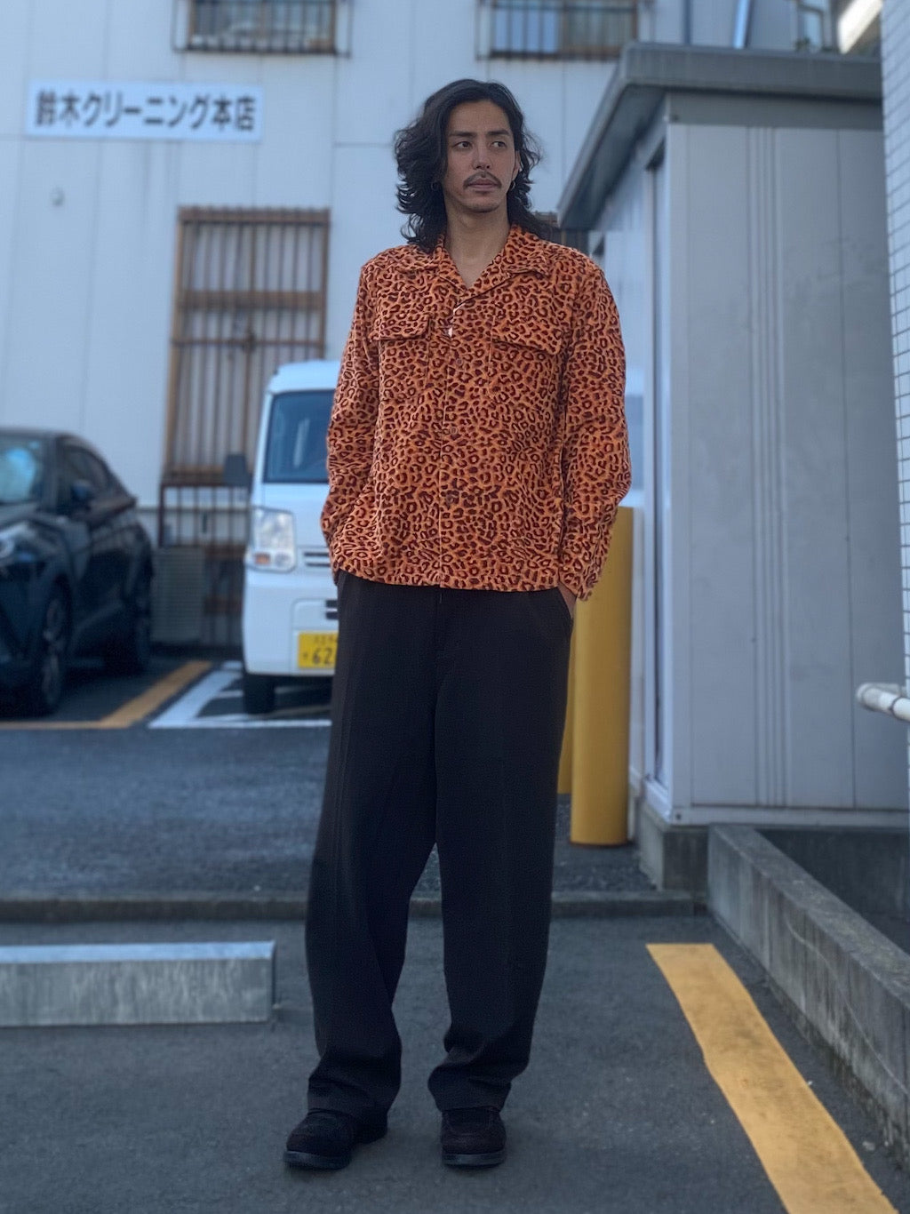 "LEOPARD" CORDUROY SPORTS SHIRTS