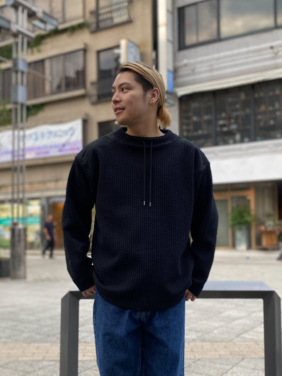 audience 「尾州」コットンキルト コマンドセーターライク