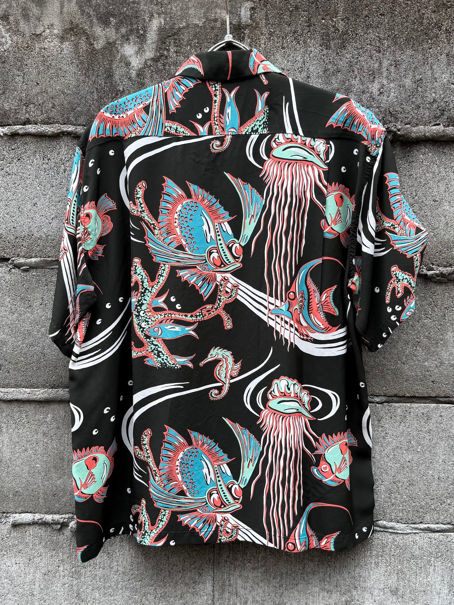 RAYON HAWAIIAN SHIRT “BUG EYED FISH”
