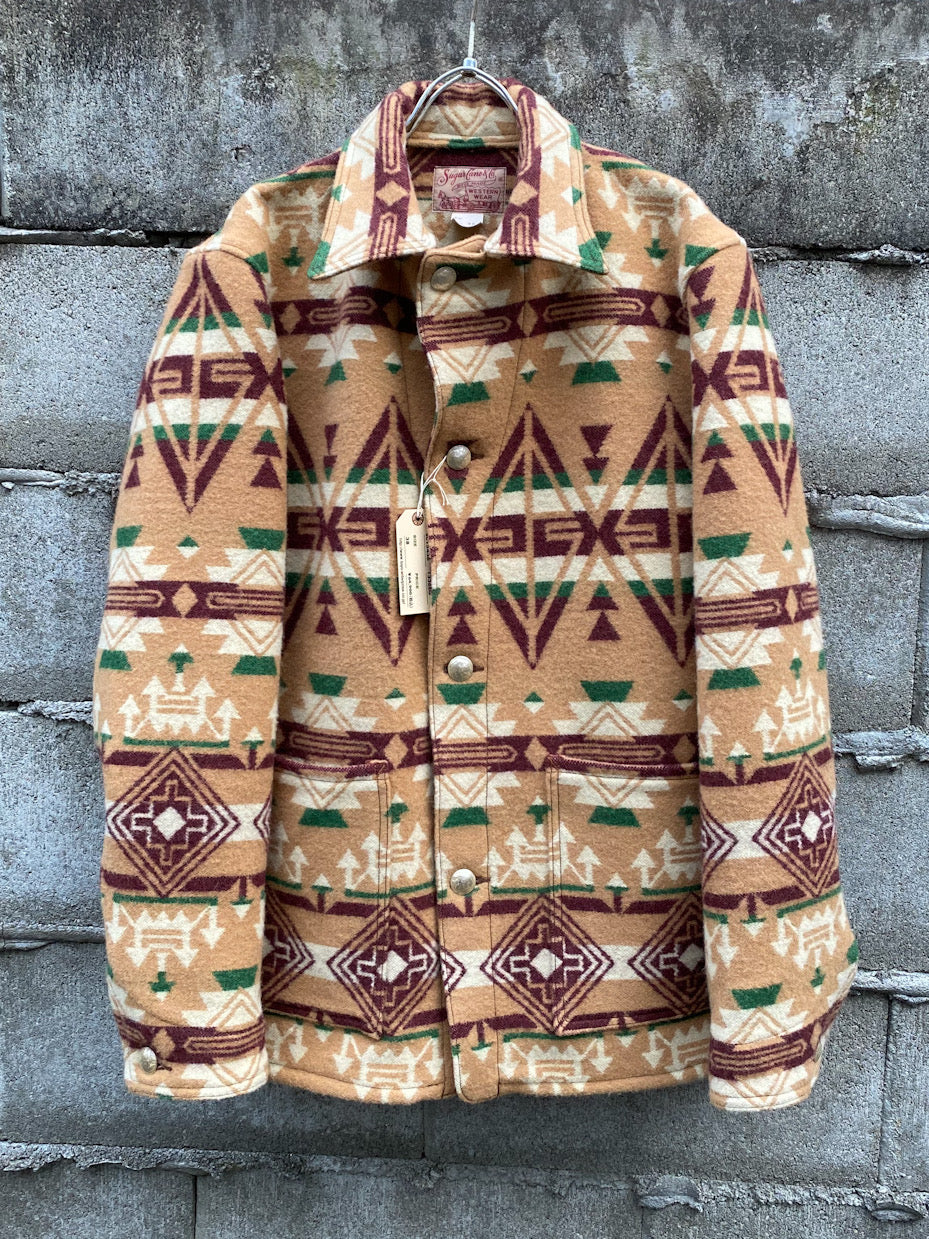 NATIVE AMERICAN WOOL BLANKET JACKET