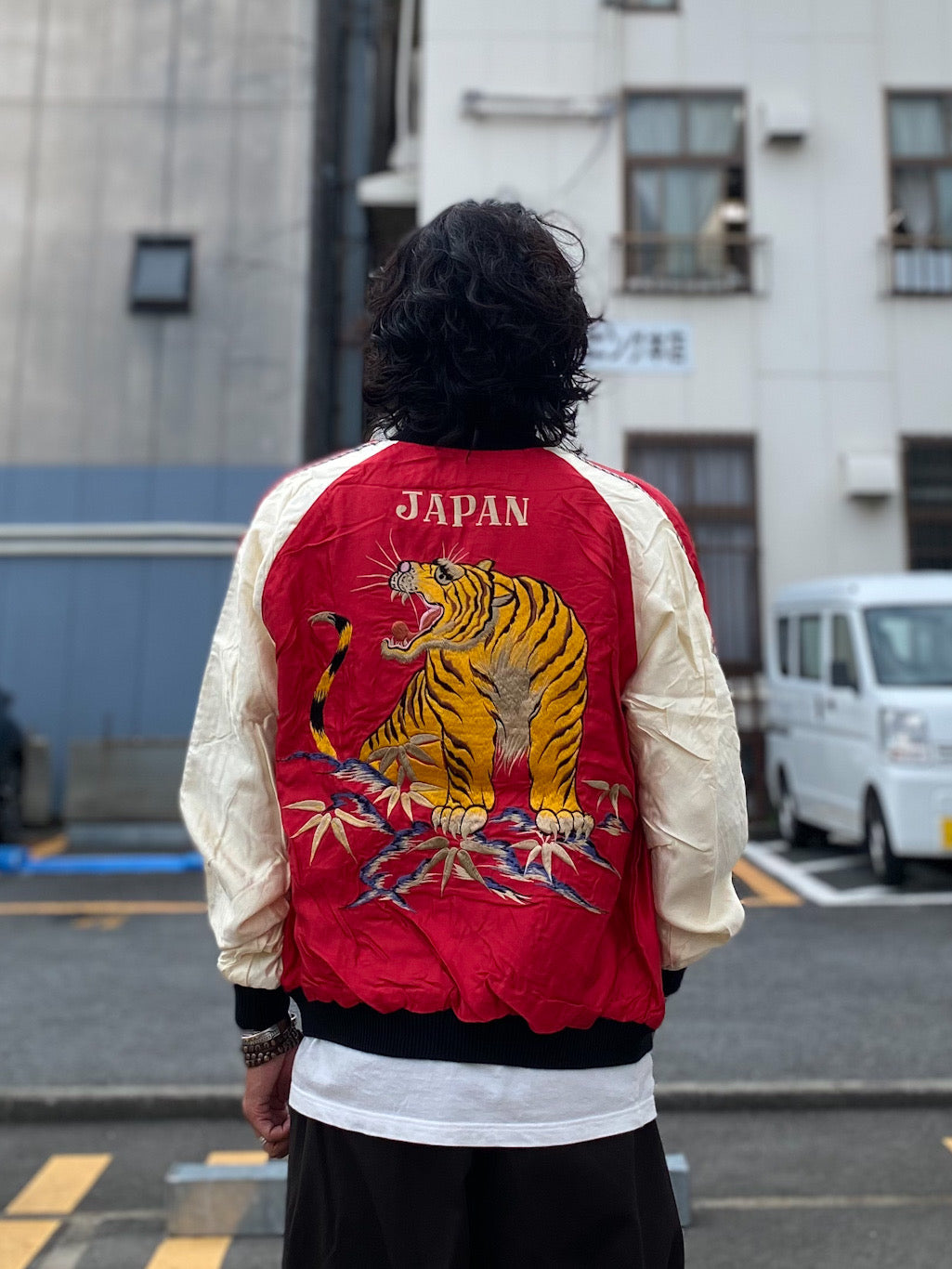 アセテート スカジャン ROARING TIGER×EAGLE