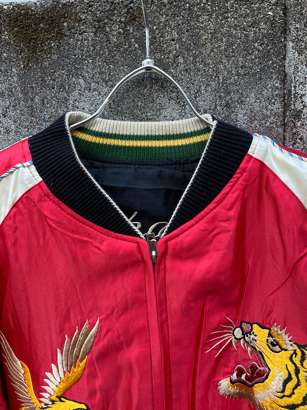 アセテート スカジャン ROARING TIGER×EAGLE