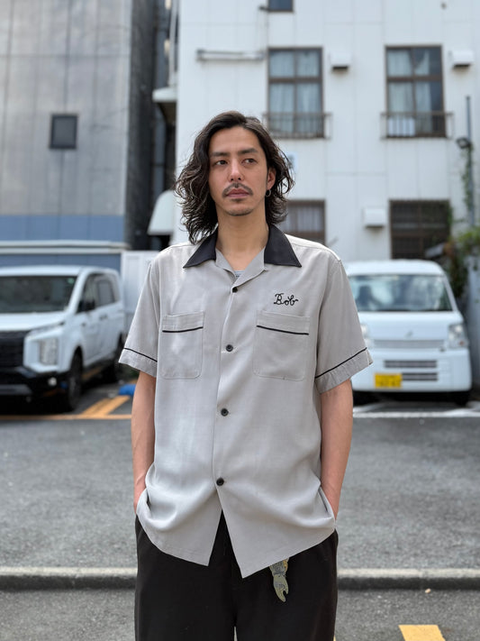 RAYON BOWLING SHIRT "PIPING"