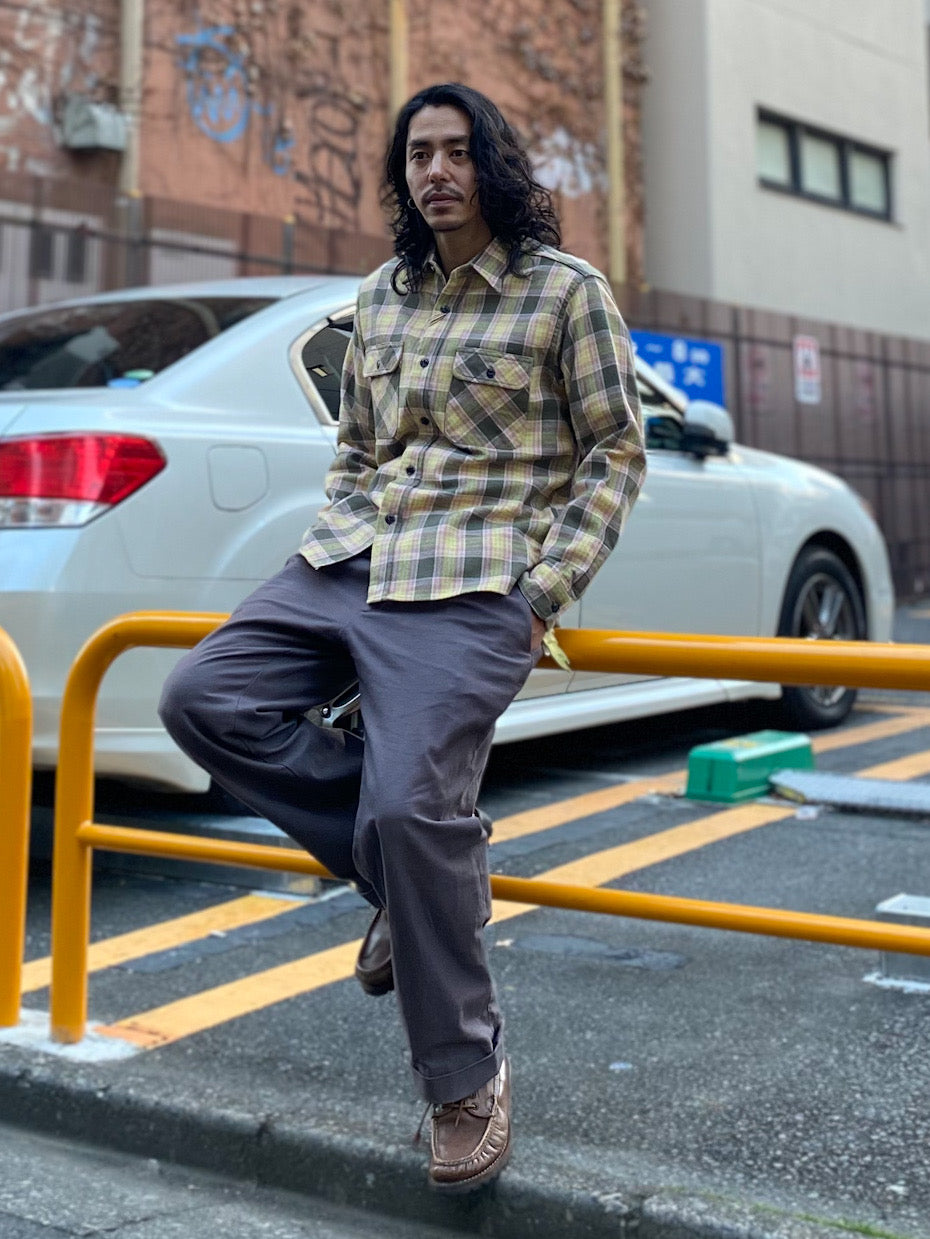 TWILL CHECK WORK SHIRTS