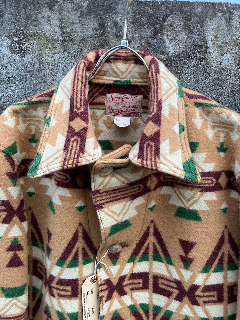 NATIVE AMERICAN WOOL BLANKET JACKET