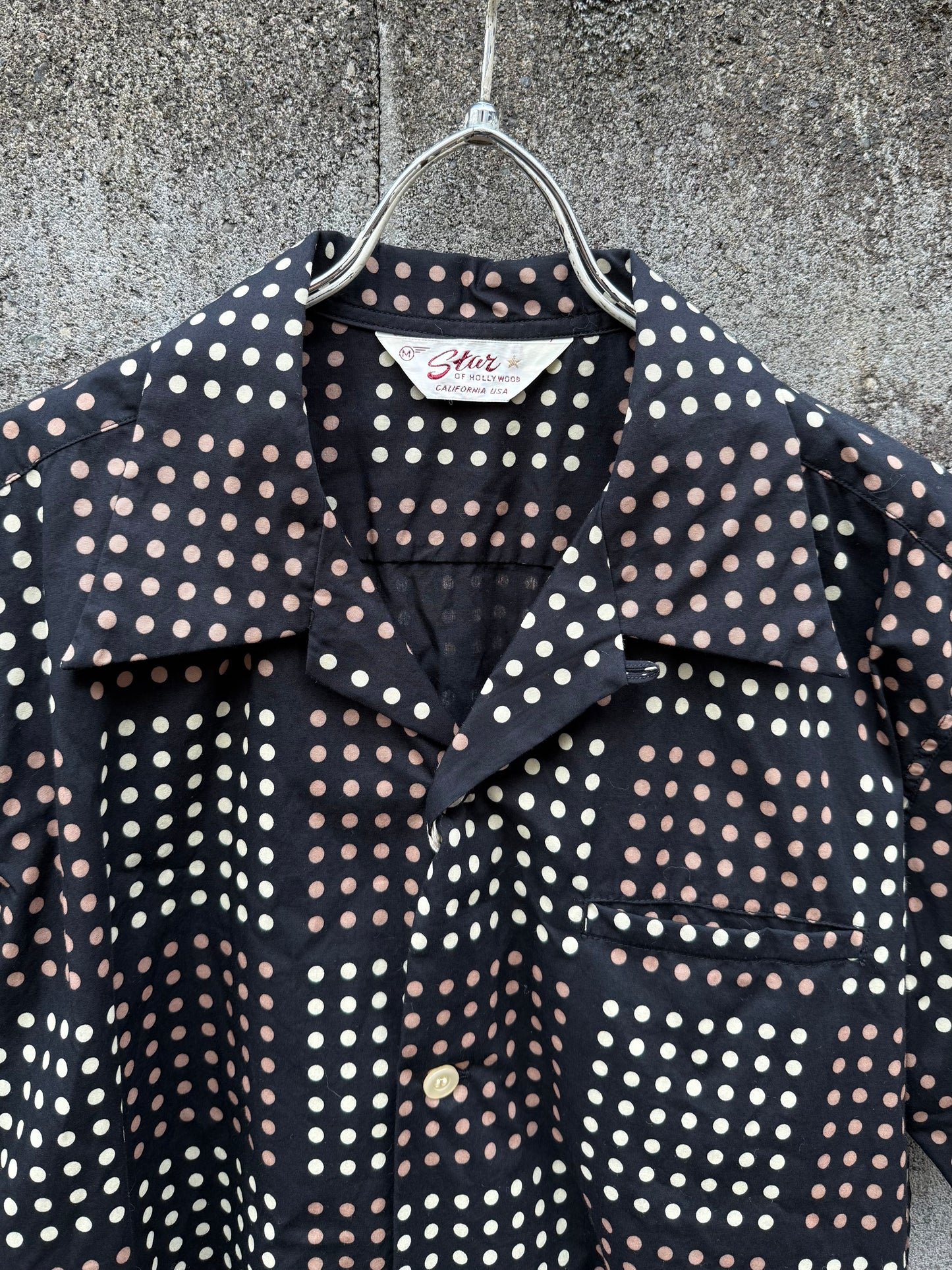 TYPEWRITER COTTON OPEN SHIRT POLKA DOT”