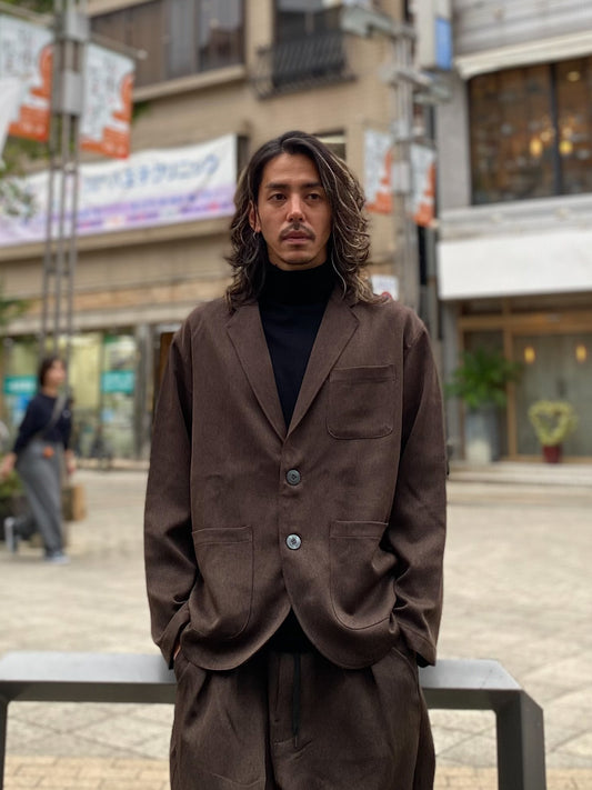 Naturemier(ナチュレミア)TECH メランジトロツイル テーラードジャケット