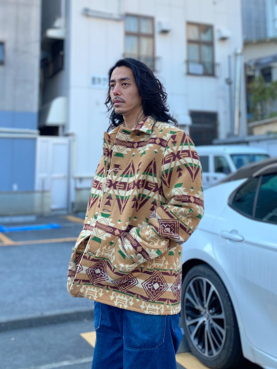 NATIVE AMERICAN WOOL BLANKET JACKET