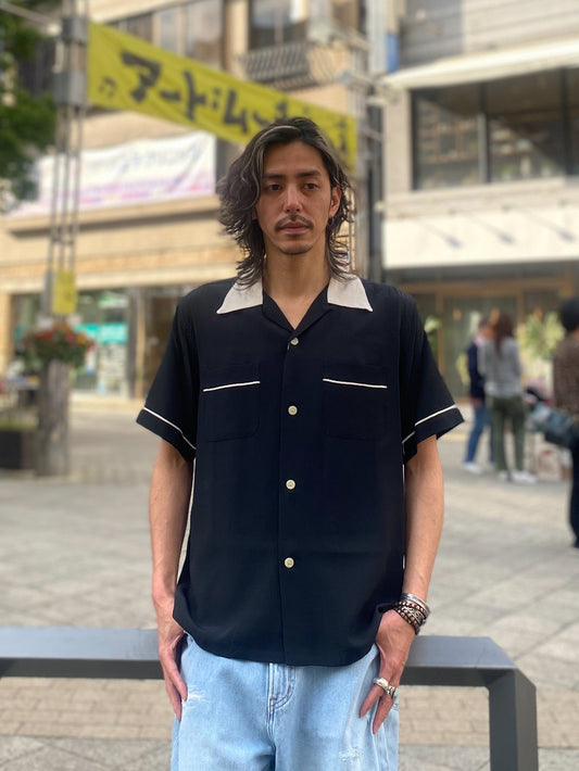 PIPING RAYON BOWLING SHIRT