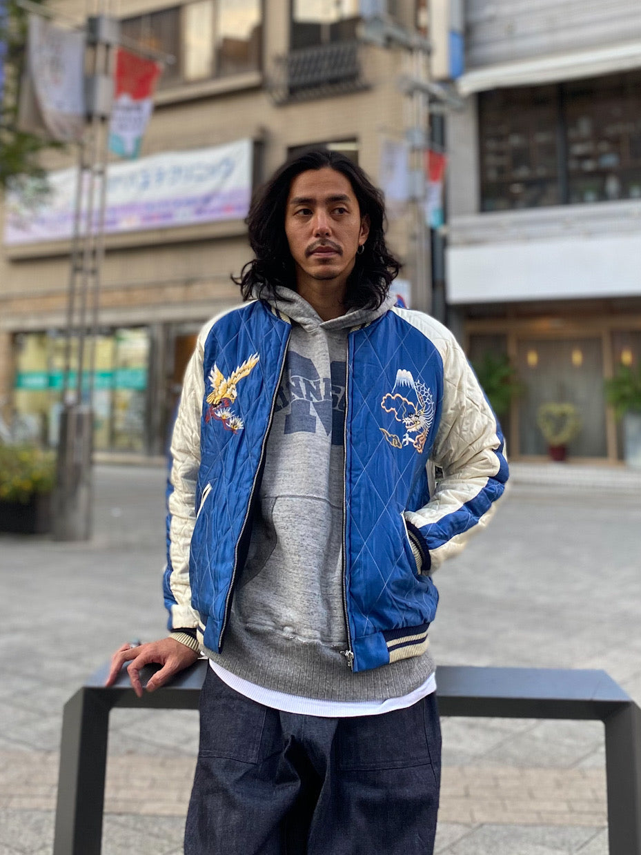 Mid 1950s Style Velveteen Souvenir Jacket “WHITE TIGER” × “EAGLE”