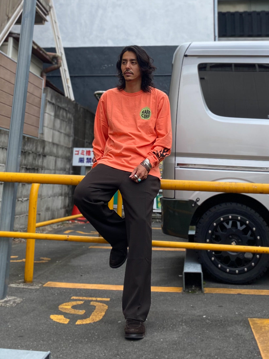 L/S T-SHIRT ”FLAMING”