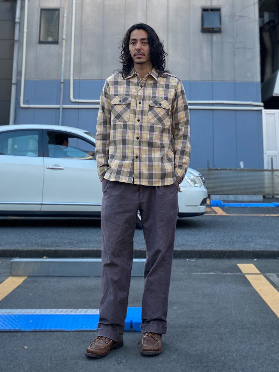 TWILL CHECK WORK SHIRTS