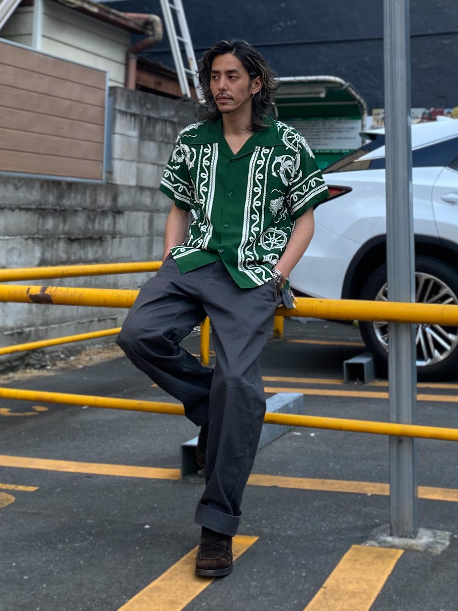 RAYON HAWAIIAN SHIRT "ALL ABOARD"