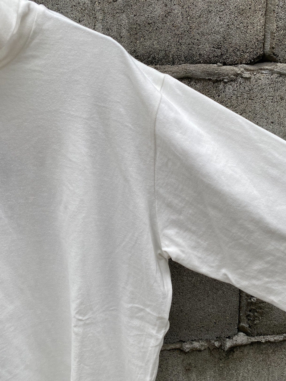 「丹後」度詰天竺(6オンス)サイドスリット テーパード タートルネック 長袖Tシャツ