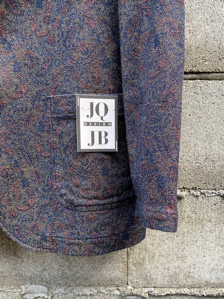 INDIGO JACQUARD JACKET