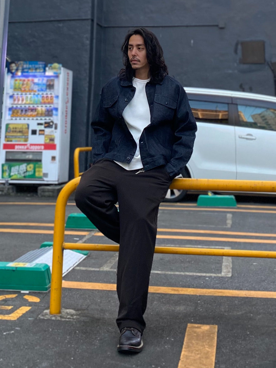 備後 10.5oz セルヴィッチ 青耳ストレッチデニム トラッカージャケット