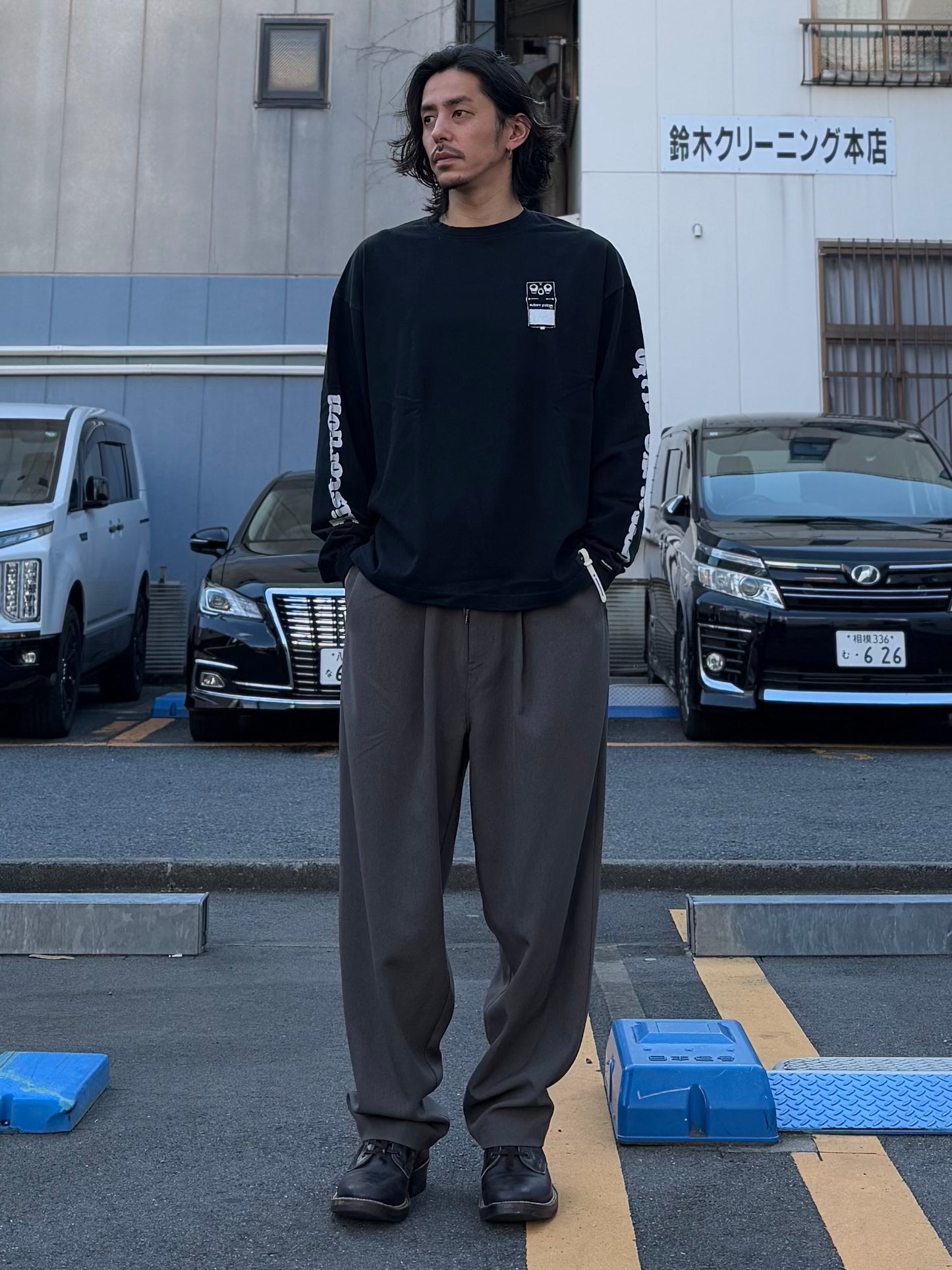 distortion long sleeve T