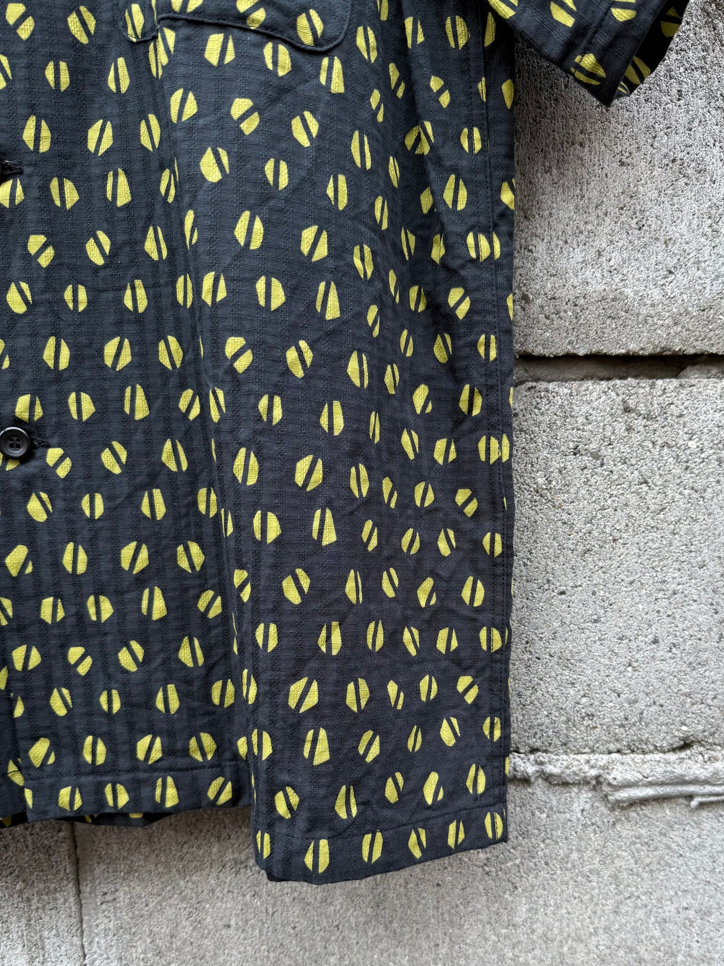 DOBBY COTTON OPEN SHIRT “BLUE MOUNTAIN”