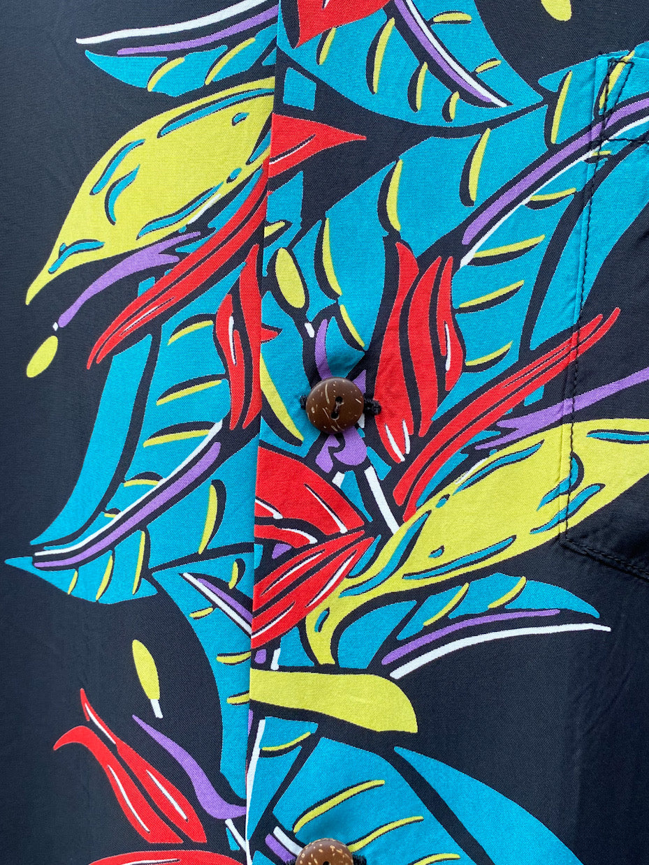 RAYON HAWAIIAN SHIRT
"BIRD OF PARADISE"