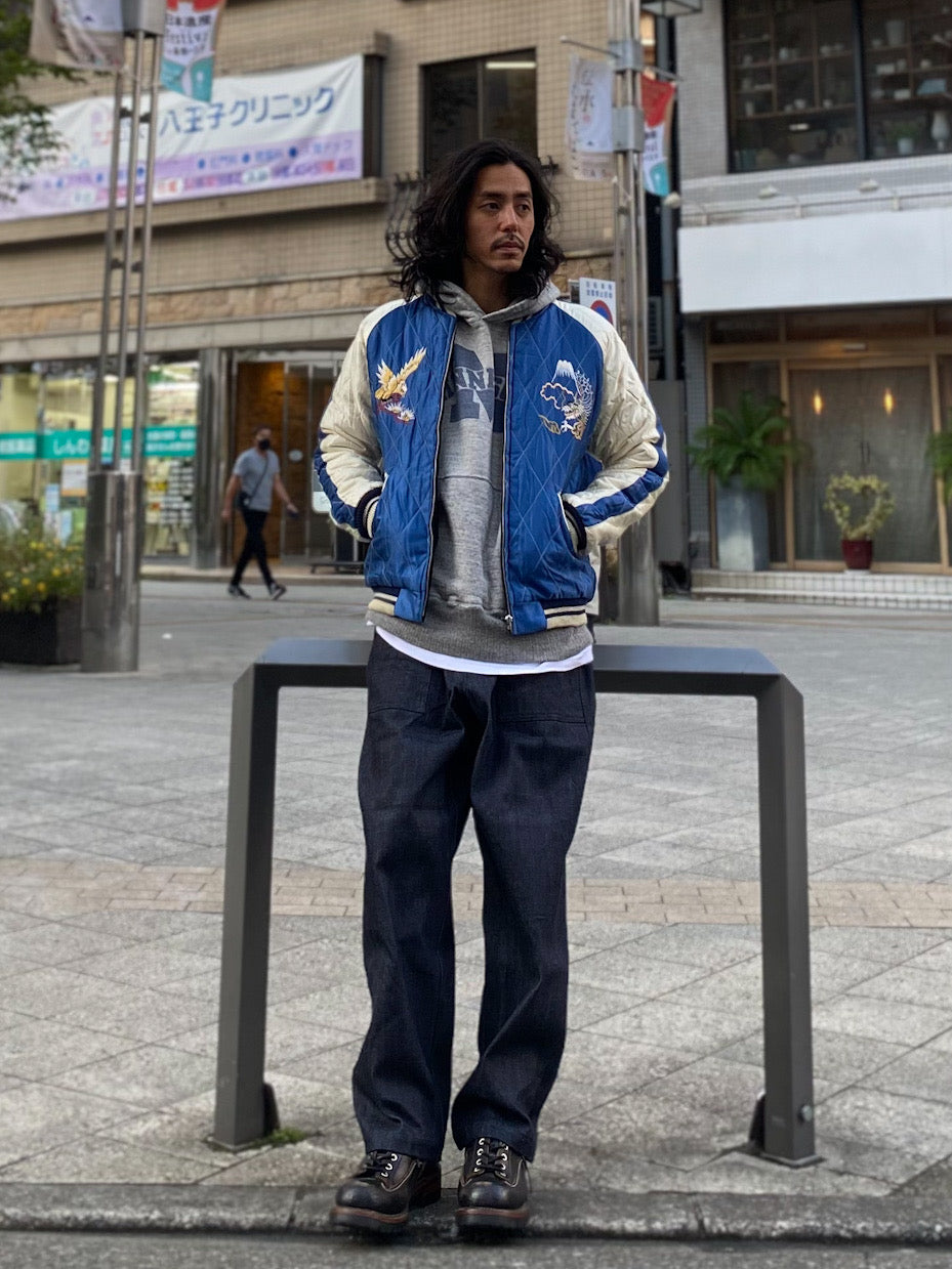 Mid 1950s Style Velveteen Souvenir Jacket “WHITE TIGER” × “EAGLE”