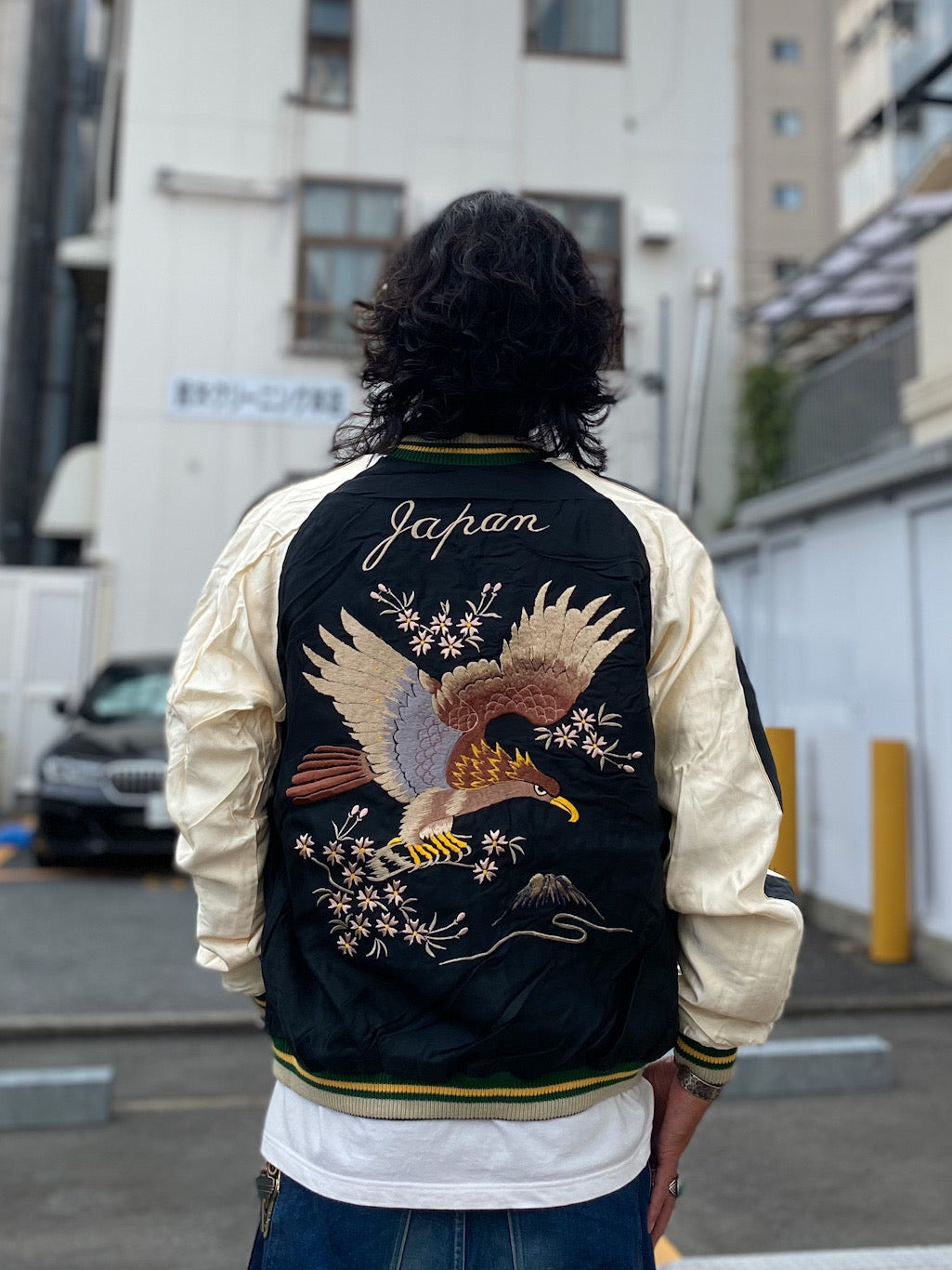 アセテート スカジャン ROARING TIGER×EAGLE