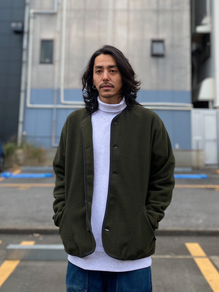 フリース ノーカラー KELTY ケルティ 別注 ノーカラー フリース ボア 