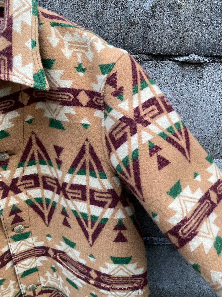NATIVE AMERICAN WOOL BLANKET JACKET