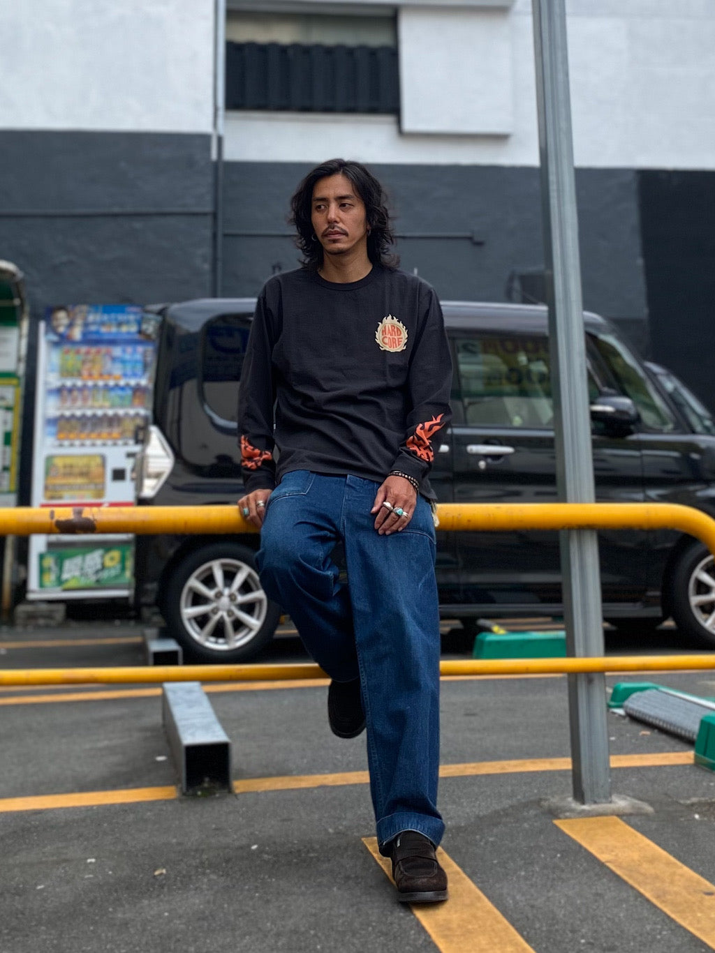 L/S T-SHIRT ”FLAMING”