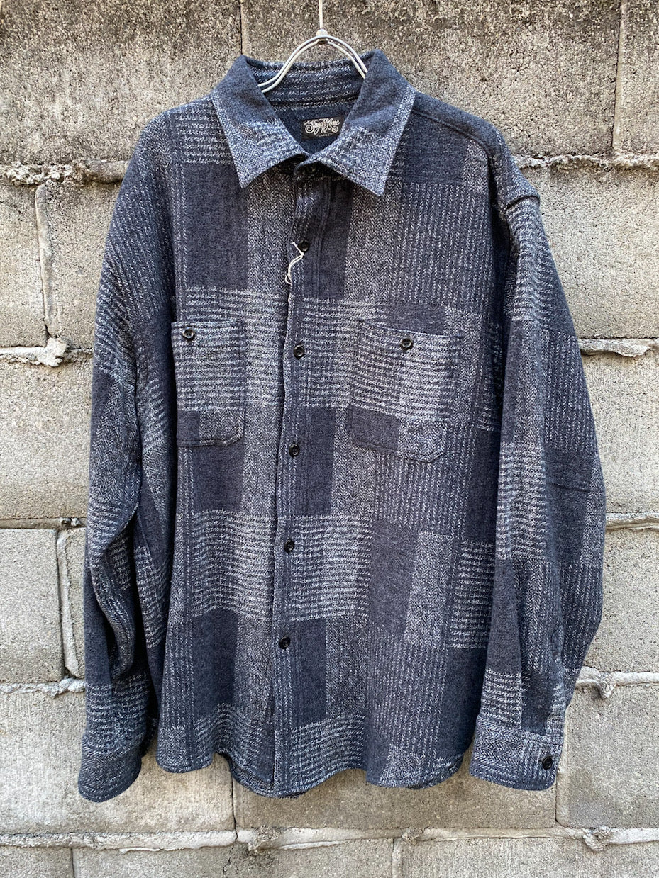 GRADATION PATCH WORK WORK SHIRT