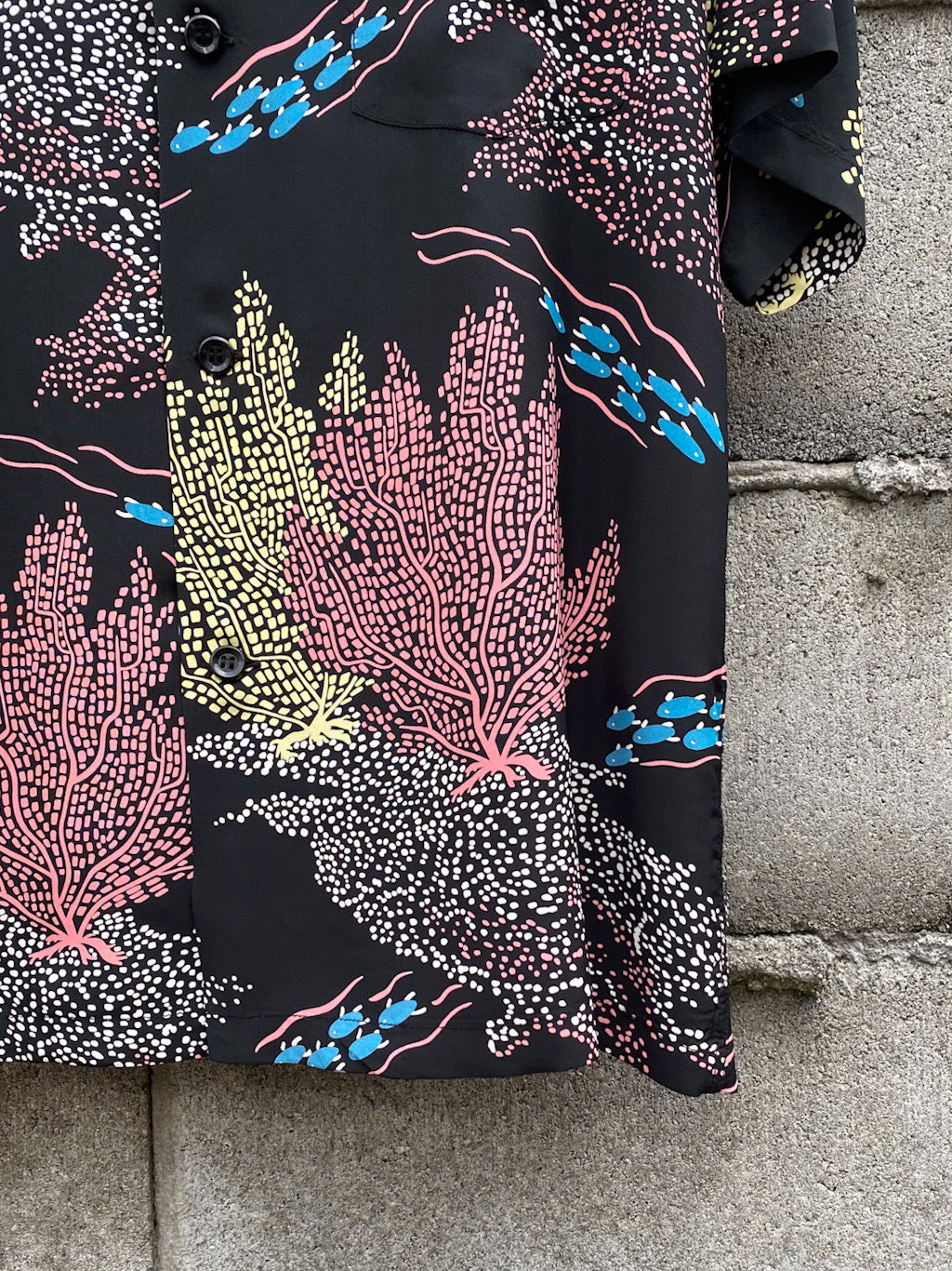 S/S RAYON HAWAIIAN SHIRT“SEAFAN”