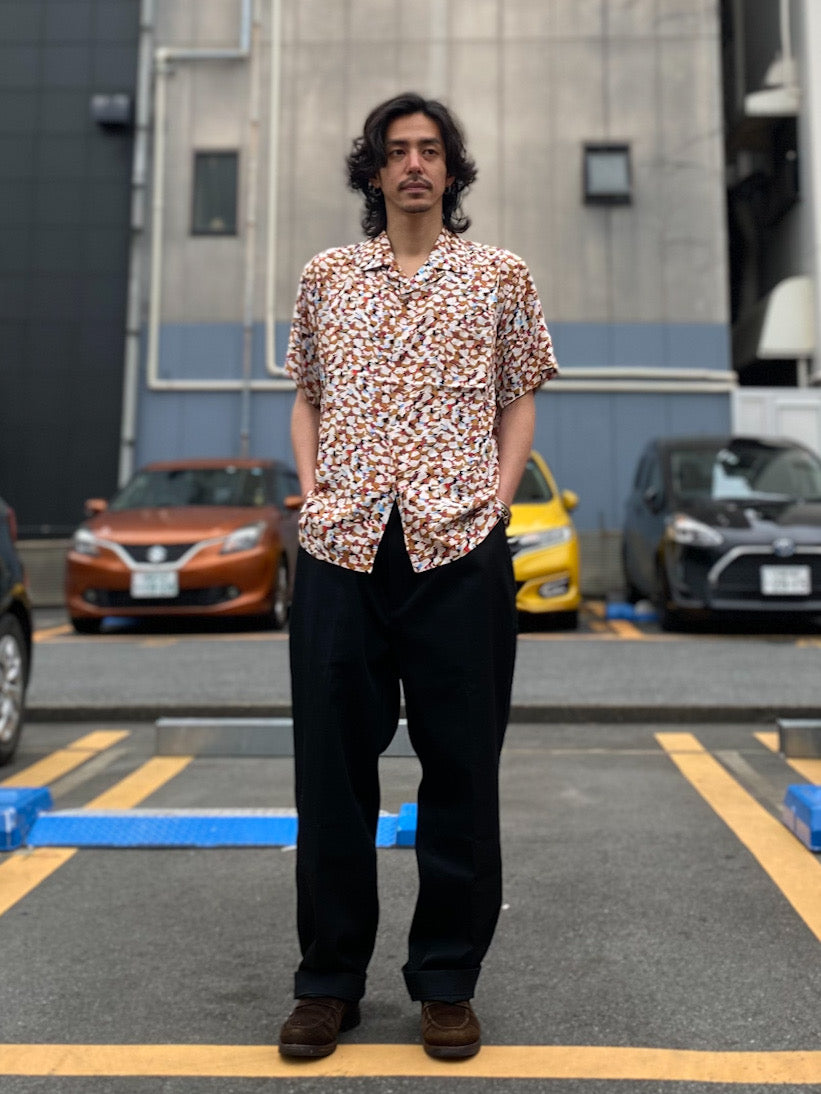 レーヨンショートスリーブシャツ