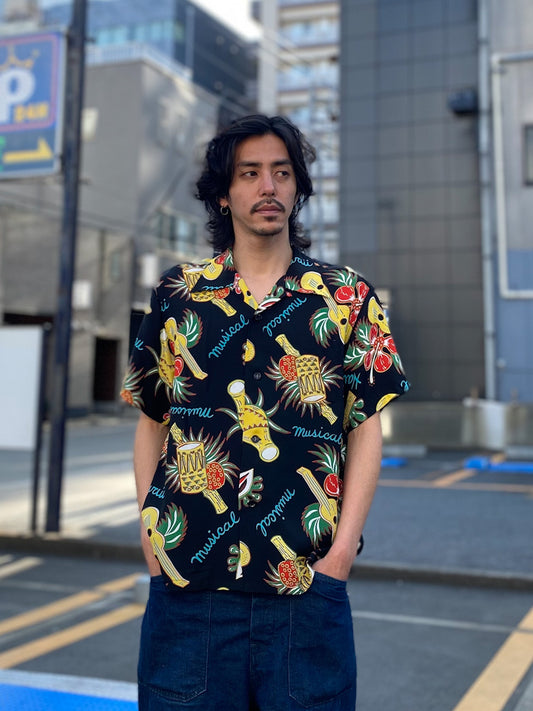 RAYON HAWAIIAN SHIRT “HAWAII MUSICAL”